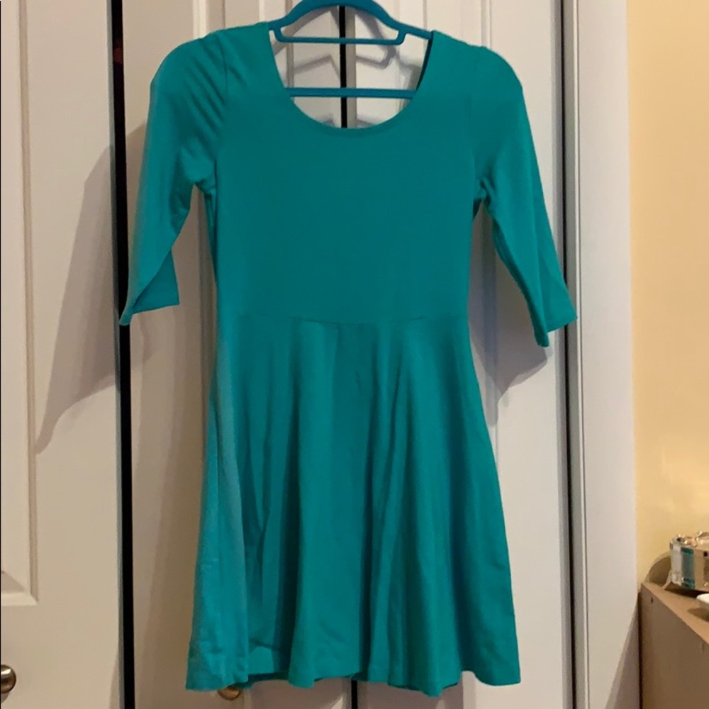 Express teal dress